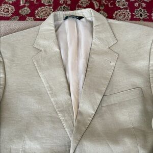 Jos A Bank Mens Linen Blazer Sports Coat Size 42 Two Button (TD)